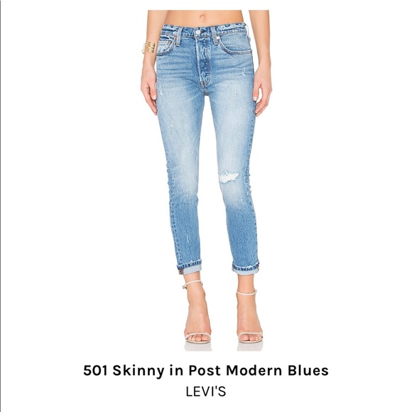 Levi's Denim - Levi’s 501 Skinny in Post Modern Blues size 25